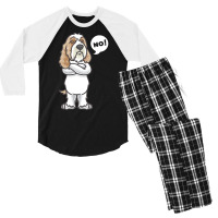 Petit Basset Griffon Venden T  Shirt Stubborn Petit Basset Griffon Ven Men's 3/4 Sleeve Pajama Set | Artistshot