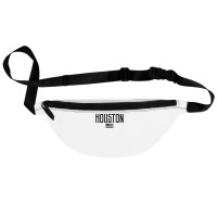 Houston Texas Us Flag Vintage Text Olive Green W Black Print T Shirt Fanny Pack | Artistshot