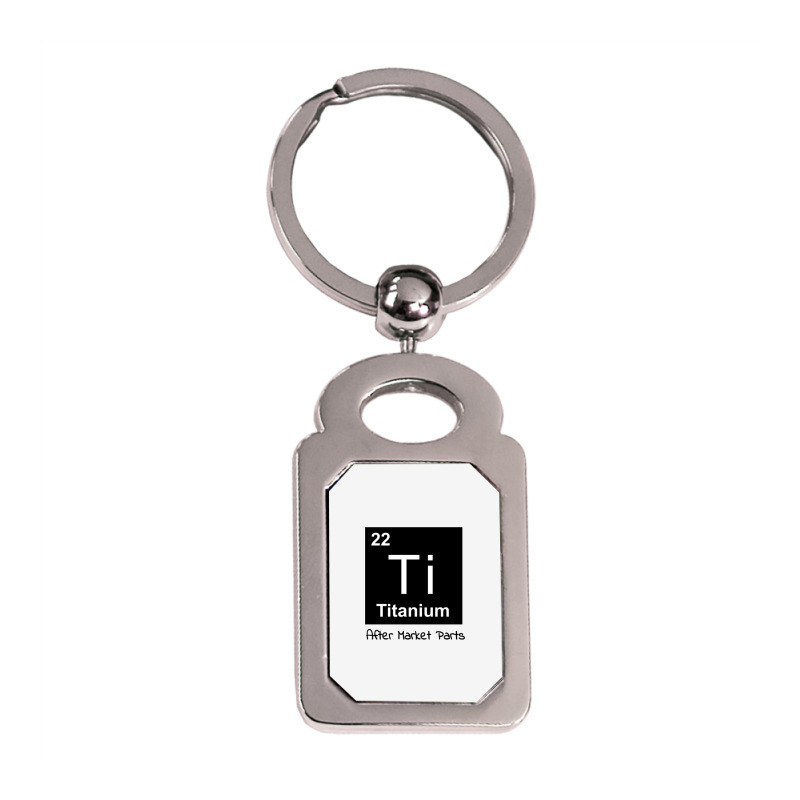 Titanium After Market Parts Sweatshirt Silver Rectangle Keychain | Artistshot