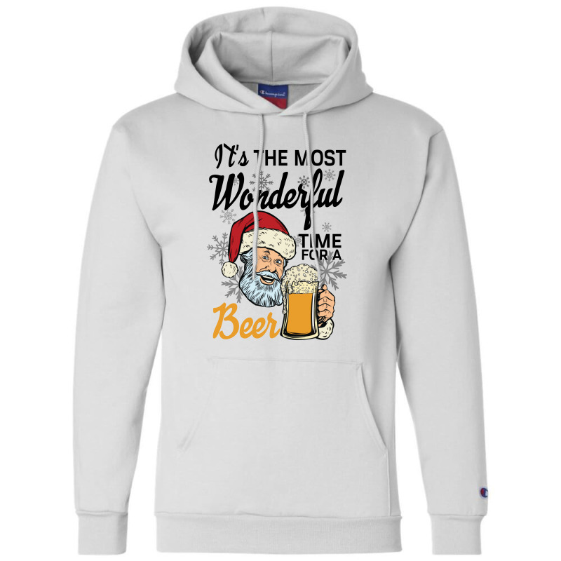 It's The Most Wonderful Time For A Beer For Light Champion Hoodie by autlu2024 | Artistshot