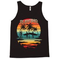 Surfing T  Shirtsurfing Surfer Summer Vacation Sunset T  Shirt Tank Top | Artistshot