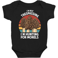 Hunting For Morels Foraging Mushroom Hunter Mycology Morels Pullover H Baby Bodysuit | Artistshot