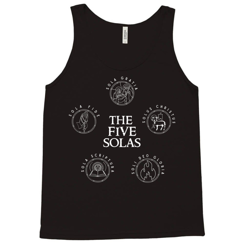 Sola Scriptura Protestant Christian Reformation 5 Solas T Shirt Copy Tank Top | Artistshot