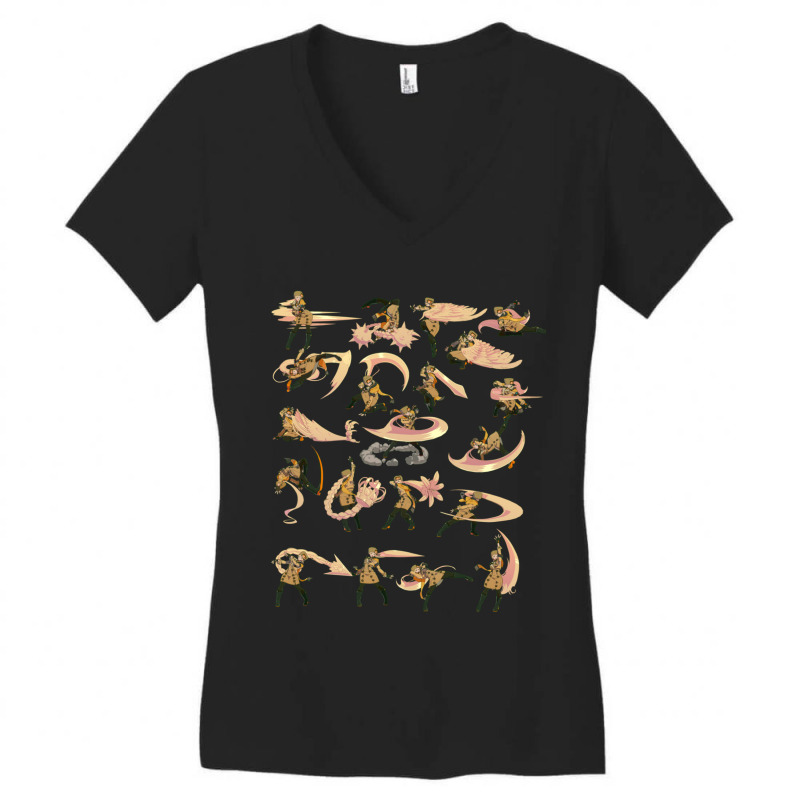 Milla Rage (strive) Move Collage Women's V-Neck T-Shirt by cm-arts | Artistshot