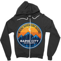 Rapid City South Dakota Where Adventure Begins Tank Top Zipper Hoodie | Artistshot