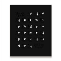 Phonetic Alphabet With Binary Morse Amp Sign Language Metal Print Vertical | Artistshot