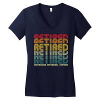 Retired Unstressed Refreshed Inspired Retirement Gift T Shirt Women's V-neck T-shirt | Artistshot