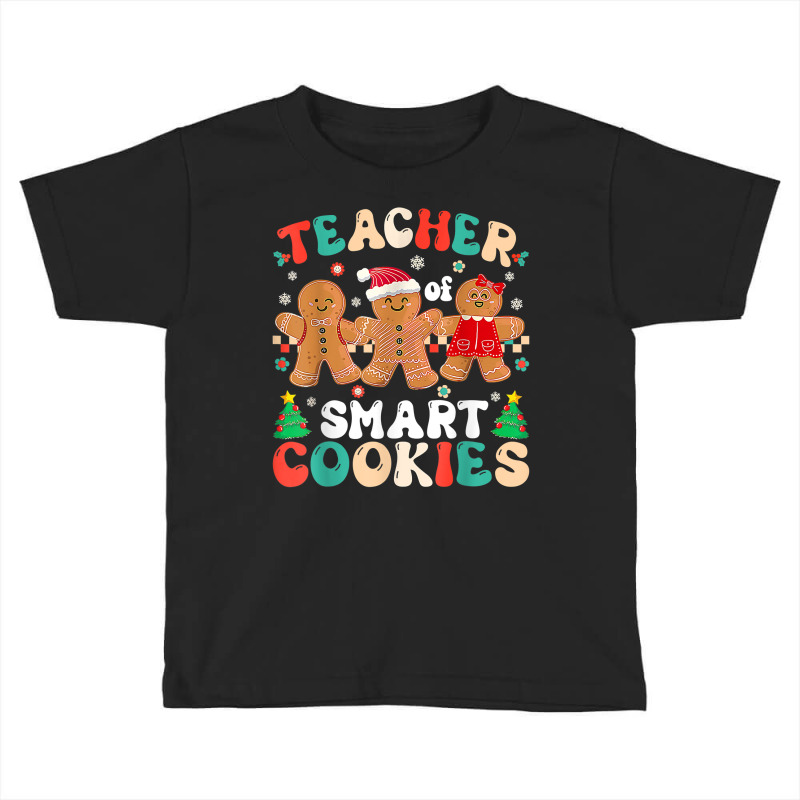 I Teach The Smartest Cookies Funny Christmas Pajama Teacher T Shirt Toddler T-shirt | Artistshot