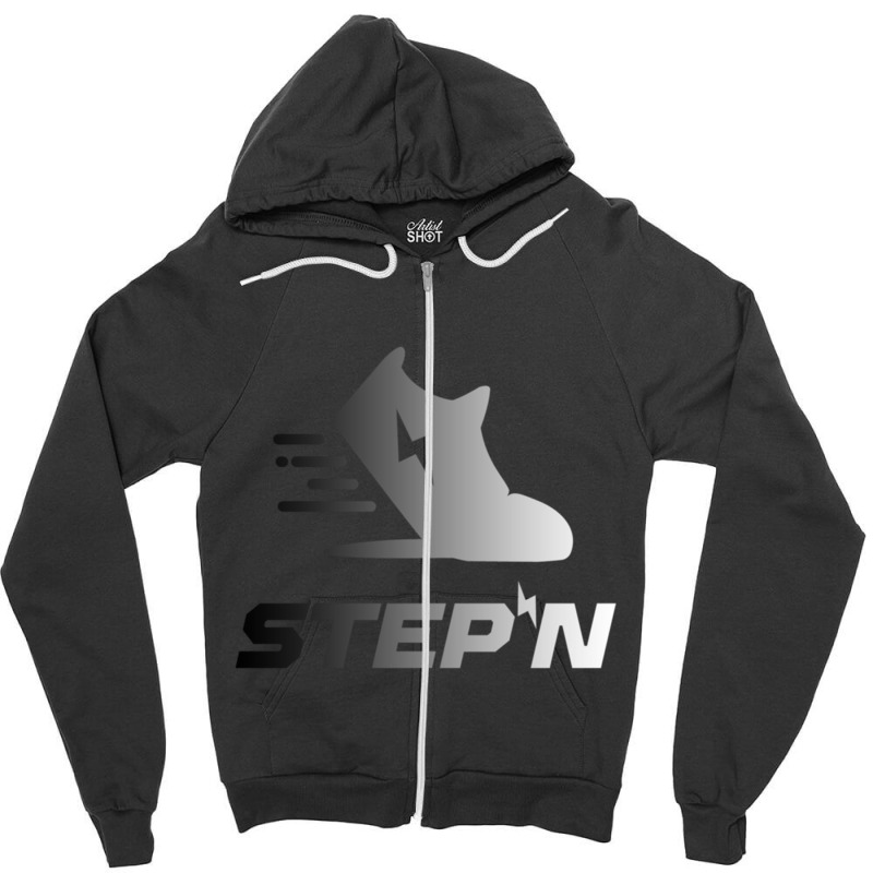 Stepn Black And White, Run Win Zipper Hoodie | Artistshot