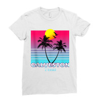 Galveston Texas Tx Retro Tank Top Ladies Fitted T-shirt | Artistshot