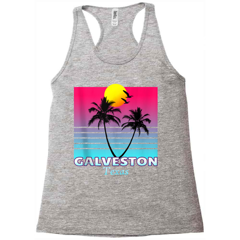 Galveston Texas Tx Retro Tank Top Racerback Tank by cm-arts | Artistshot