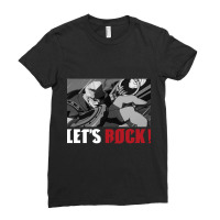 Monochrome Goldlewis Dickinson Guilty Gear Strive Lets Rock Ladies Fitted T-shirt | Artistshot