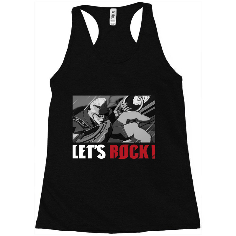 Monochrome Goldlewis Dickinson Guilty Gear Strive Lets Rock Racerback Tank by cm-arts | Artistshot