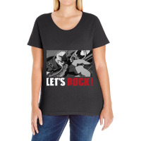 Monochrome Goldlewis Dickinson Guilty Gear Strive Lets Rock Ladies Curvy T-shirt | Artistshot