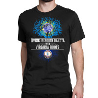 South Dakota Home Virginia Roots State Tree Flag Gift Tank Top Classic T-shirt | Artistshot