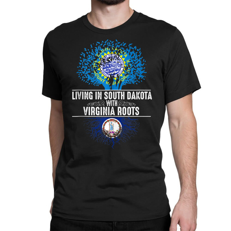 South Dakota Home Virginia Roots State Tree Flag Gift Tank Top Classic T-shirt | Artistshot