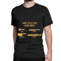 What To Cut With Which Knife Funny Wargaming Meme Classic T-shirt | Artistshot