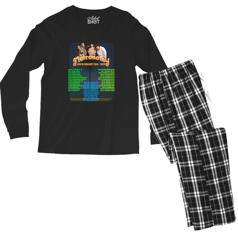 Metronomy Tour 2019 2020 Back Men's Long Sleeve Pajama Set by cetuakiop880816rk | Artistshot