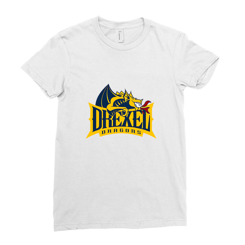 Drexel Dragons Ladies Fitted T-Shirt by cm-arts | Artistshot