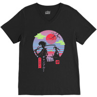 Neon Austetic Retro Chillhop V-neck Tee | Artistshot