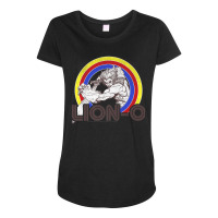 Thundercats Lion O Retro Rainbow Premium T Shirt Maternity Scoop Neck T-shirt | Artistshot