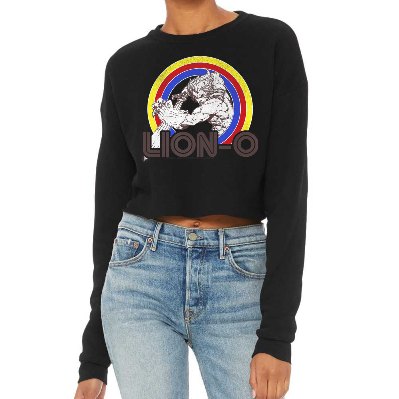 Thundercats Lion O Retro Rainbow Premium T Shirt Cropped Sweater by cm-arts | Artistshot