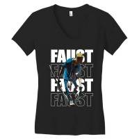 Faust Guilty Gear Strive (white Line) Women's V-neck T-shirt | Artistshot