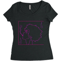 Neon Smoking Samurai Women's Triblend Scoop T-shirt | Artistshot