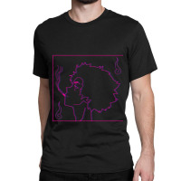 Neon Smoking Samurai Classic T-shirt | Artistshot