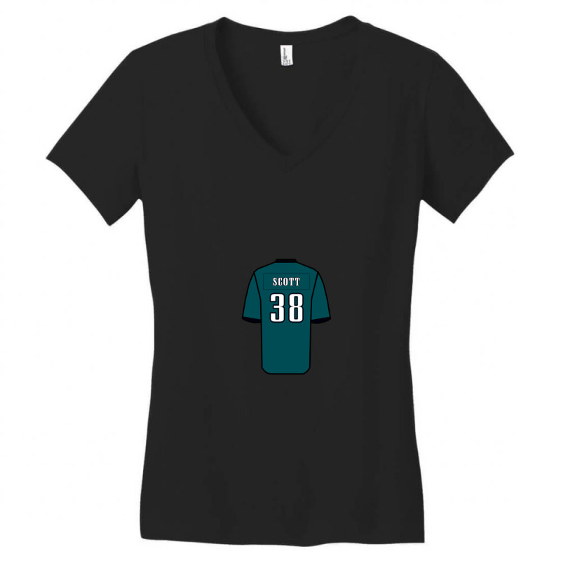 Boston Scott Jersey Women's V-Neck T-Shirt by StefanieCook | Artistshot