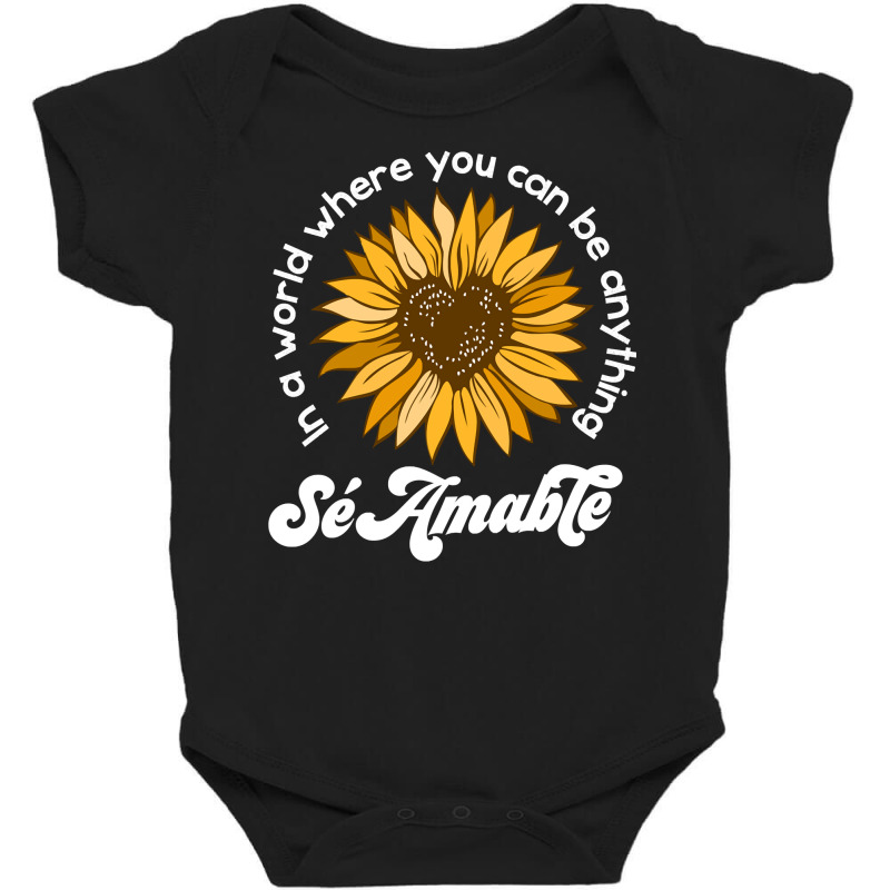 Matching Unity Day Orange Sé Amable Spanish Bilingual Kind Pullover H Baby Bodysuit by cm-arts | Artistshot