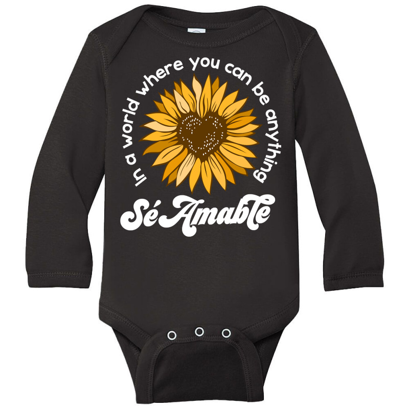 Matching Unity Day Orange Sé Amable Spanish Bilingual Kind Pullover H Long Sleeve Baby Bodysuit by cm-arts | Artistshot