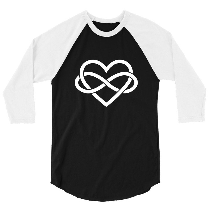 Polyamory Infinity Heart And Infinite Love 3/4 Sleeve Shirt by cm-arts | Artistshot