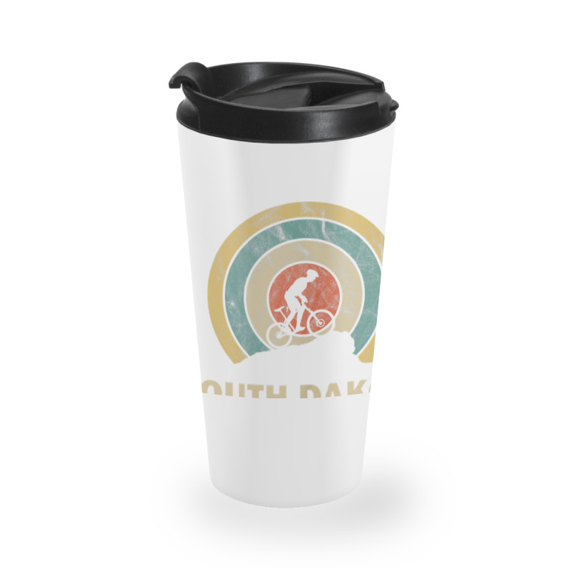 South Dakota Retro Cycling Mtb Tank Top Travel Mug | Artistshot