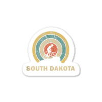 South Dakota Retro Cycling Mtb Tank Top Sticker | Artistshot