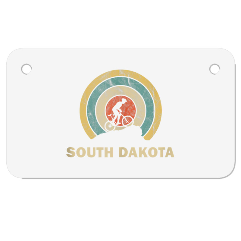 South Dakota Retro Cycling Mtb Tank Top Motorcycle License Plate | Artistshot