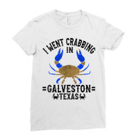 Texas Blue Crabbing Galveston Texas Crabber T Shirt Ladies Fitted T-shirt | Artistshot