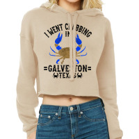 Texas Blue Crabbing Galveston Texas Crabber T Shirt Cropped Hoodie | Artistshot