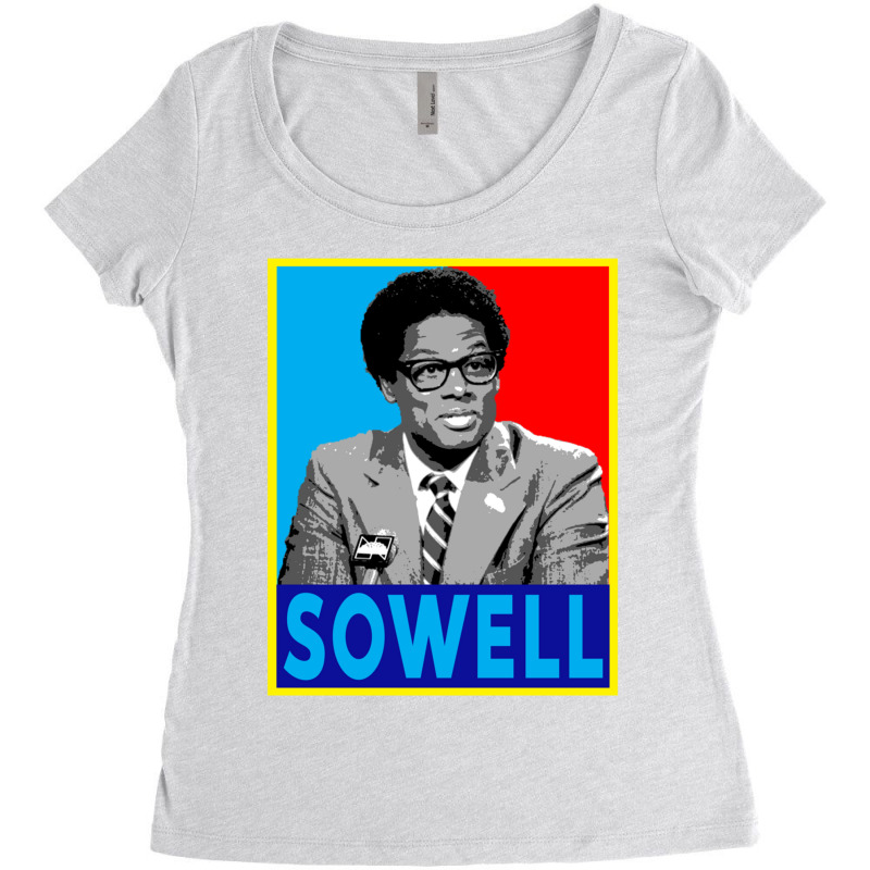 Thomas Sowell Vintage Relaxed Fit Women's Triblend Scoop T-shirt by cm-arts | Artistshot