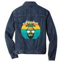 Aloha Hawaii Hawaiian Island Shirt Beard This Is My Hawaiian Men Denim Jacket | Artistshot