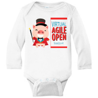 Virtual Agile Open 2020 Premium T Shirt Long Sleeve Baby Bodysuit | Artistshot