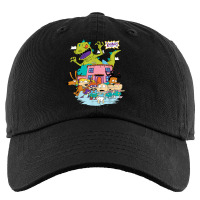 Rugrats Running Away From Reptar Kids Cap | Artistshot