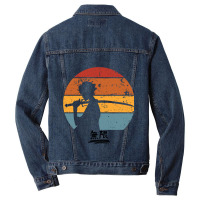 Samurai Champloo Mugen Sunset Silhouette, Mugen Samurai Champloo Black Men Denim Jacket | Artistshot