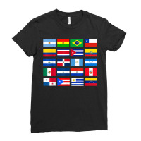 Latin American Flags Hispanic Heritage Month Ladies Fitted T-shirt | Artistshot