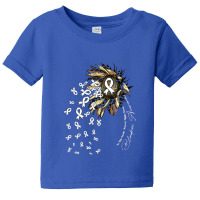 Blindness Survivor  Blindness Awareness Sunflower Nobody Fight Baby Tee | Artistshot