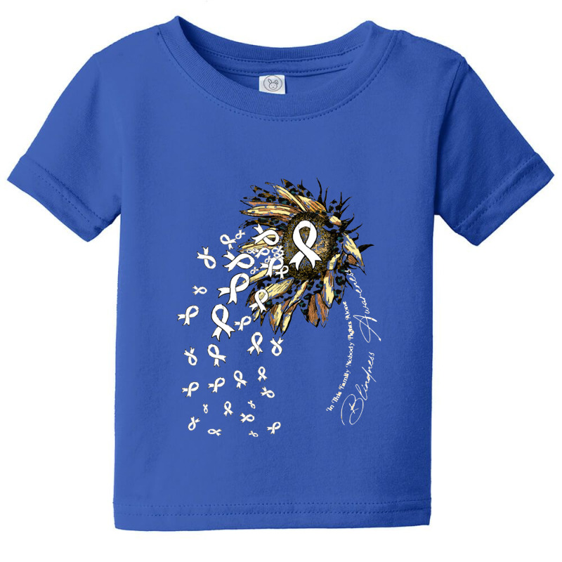 Blindness Survivor  Blindness Awareness Sunflower Nobody Fight Baby Tee by salamansik | Artistshot