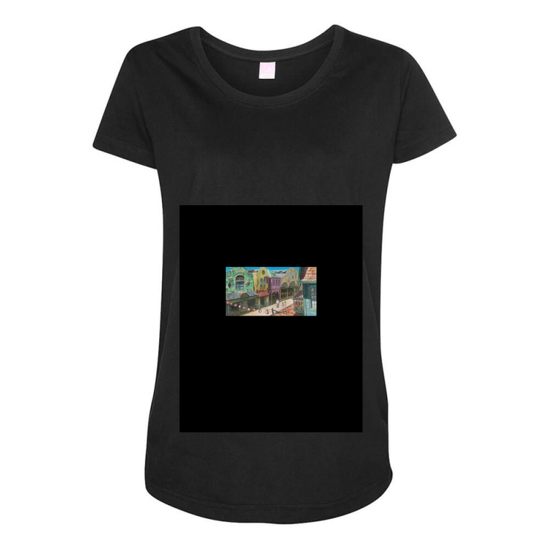 Chihiro Lost In City - Spirited Away Graphic Maternity Scoop Neck T-shirt by cm-arts | Artistshot