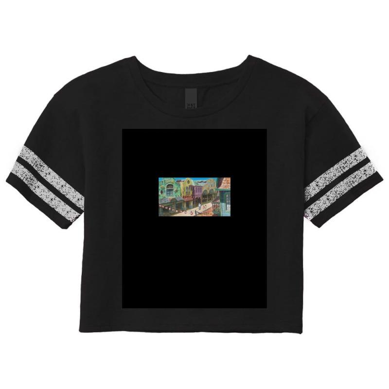 Chihiro Lost In City - Spirited Away Graphic Scorecard Crop Tee by cm-arts | Artistshot