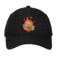 Cute Calcifer Hanging On Wood Adjustable Cap | Artistshot