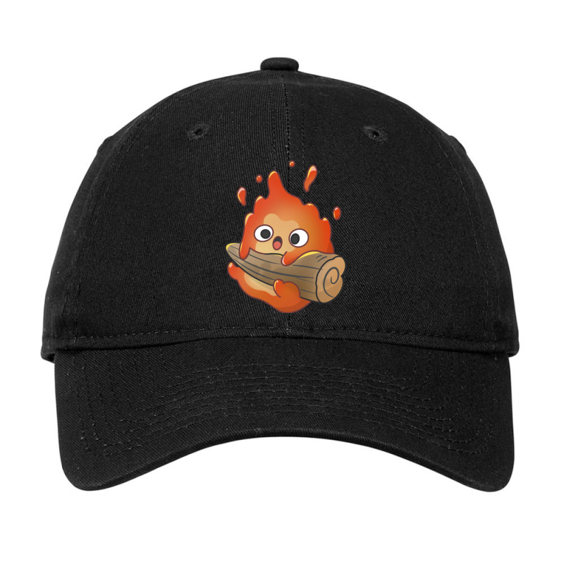 Cute Calcifer Hanging On Wood Adjustable Cap by cm-arts | Artistshot